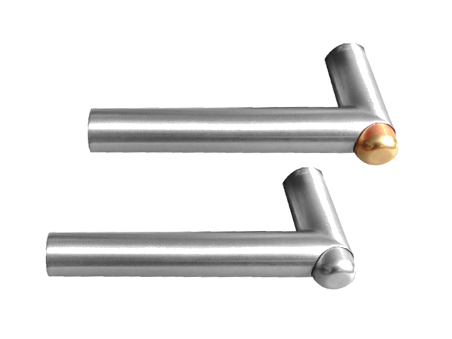 Knopf Silber und Gold