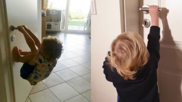 Kellertür kindersicher